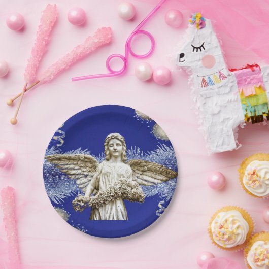 Assiettes En Carton Plaques en papier de Noël, Anges (Fête)