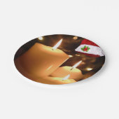 Assiettes En Carton Plaques en papier de Noël, bougie de Noël (Angle)