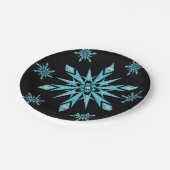 Assiettes En Carton Plaques en papier de Noël, Flammes de neige (Angle)