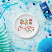 Assiettes En Carton Plaques en papier de Noël Gnome (Fête)