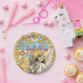 Assiettes En Carton Plaques en papier de Noël, Joyeux Ange des Fêtes (Fête)