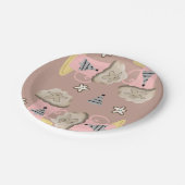 Assiettes En Carton Plaques en papier de Noël, Joyeux café de Noël (Angle)