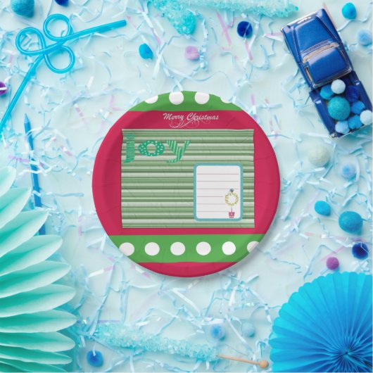 Assiettes En Carton Plaques en papier de Noël, Joyeux Noël (Fête)