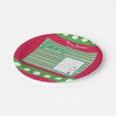 Assiettes En Carton Plaques en papier de Noël, Joyeux Noël (Angle)