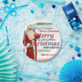 Assiettes En Carton Plaques en papier de Noël, Joyeux Noël Père Noël (Fête)