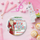 Assiettes En Carton Plaques en papier de Noël, Joyeux Noël Père Noël (Fête)