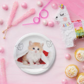 Assiettes En Carton Plaques en papier de Noël, Kitten (Fête)