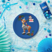 Assiettes En Carton Plaques en papier de Noël, orignal (Fête)