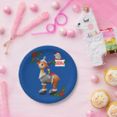 Assiettes En Carton Plaques en papier de Noël, orignal (Fête)