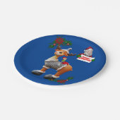 Assiettes En Carton Plaques en papier de Noël, orignal (Angle)