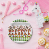 Assiettes En Carton Plaques en papier de Noël, rennes (Fête)