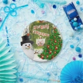 Assiettes En Carton Plaques en papier de Noël, Snowman (Fête)