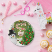 Assiettes En Carton Plaques en papier de Noël, Snowman (Fête)