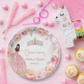 Assiettes En Carton Plaques en papier de papillons Quinceañera Bow (Fête)