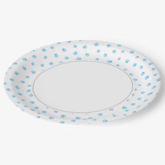 Assiettes En Carton Plaques en papier de papillons Turquiose (Angle)