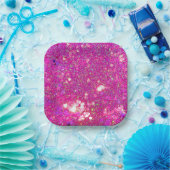 Assiettes En Carton Plaques en papier de Parties scintillant Glam Glit (Fête)