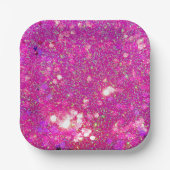 Assiettes En Carton Plaques en papier de Parties scintillant Glam Glit (Recto)