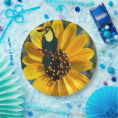 Assiettes En Carton Plaques en papier de perroquet de tournesol (Fête)