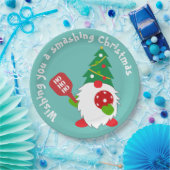 Assiettes En Carton 🎅 Plaques en papier de pickleball de Noël (Fête)