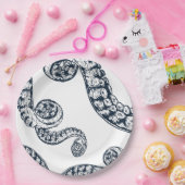 Assiettes En Carton Plaques en papier de pieuvre marine (Fête)