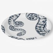 Assiettes En Carton Plaques en papier de pieuvre marine (Angle)