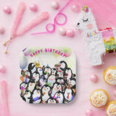 Assiettes En Carton Plaques en papier de pingouin d'anniversaire (Fête)