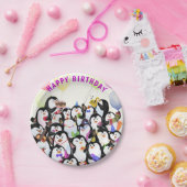 Assiettes En Carton Plaques en papier de pingouin d'anniversaire (Fête)