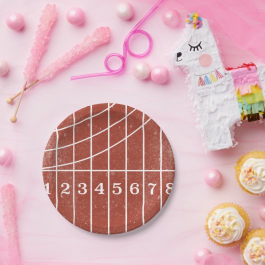 Assiettes En Carton Plaques en papier de style débrayé Red Runtrack (Fête)