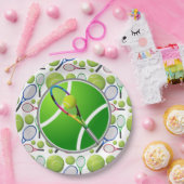 Assiettes En Carton Plaques en papier de tennis (Fête)