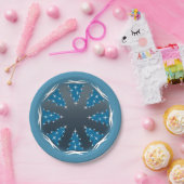 Assiettes En Carton Plaques en papier de vacances Plaques Festive Blue (Fête)