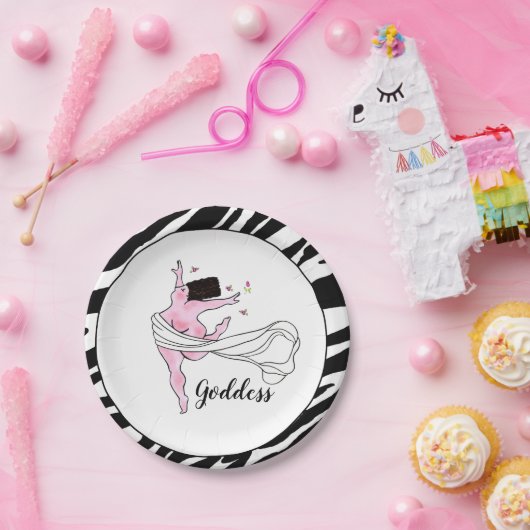 Assiettes En Carton Plaques en papier "déesse lunaire" (Fête)