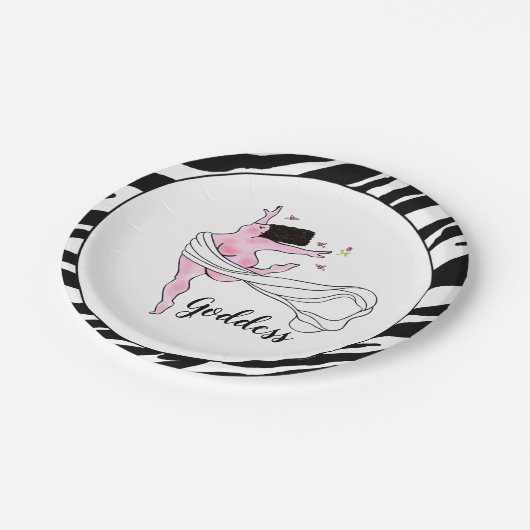 Assiettes En Carton Plaques en papier "déesse lunaire" (Angle)