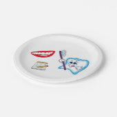 Assiettes En Carton Plaques en papier Dentist Teintures sourire (Angle)