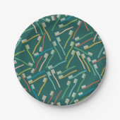 Assiettes En Carton Plaques en papier dentiste mignonnes (Devant)