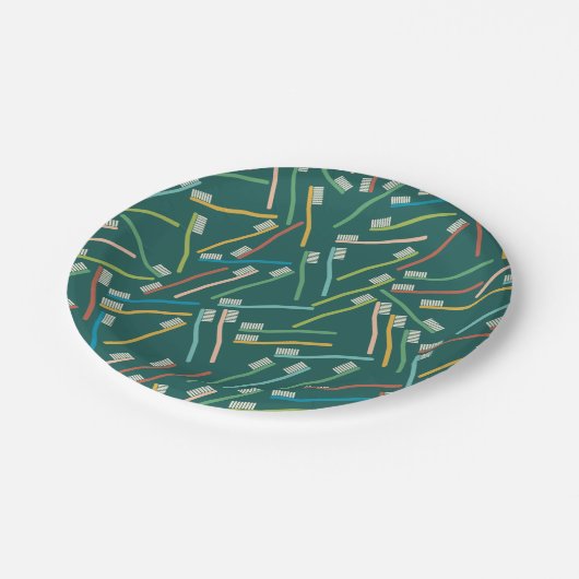 Assiettes En Carton Plaques en papier dentiste mignonnes (Angle)