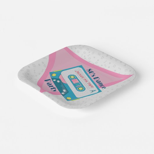 Assiettes En Carton Plaques en papier des années 80, plaque en papier (Angulaire)