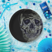 Assiettes En Carton Plaques en papier d'Halloween - Crâne (Fête)