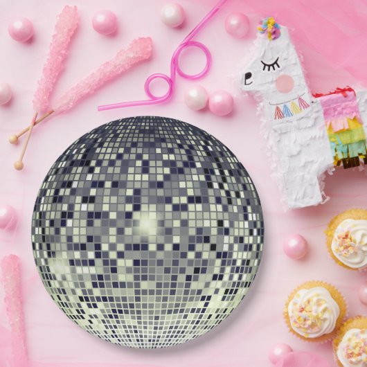 Assiettes En Carton Plaques en papier Disco Dreams - Célébrez en style (Fête)