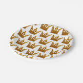 Assiettes En Carton Plaques en papier d'or (Angle)