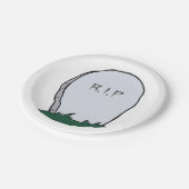 Assiettes En Carton Plaques en papier du cimetière de pierre de taille (Angle)