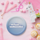 Assiettes En Carton Plaques en papier du symbole de traversier du véhi (Fête)