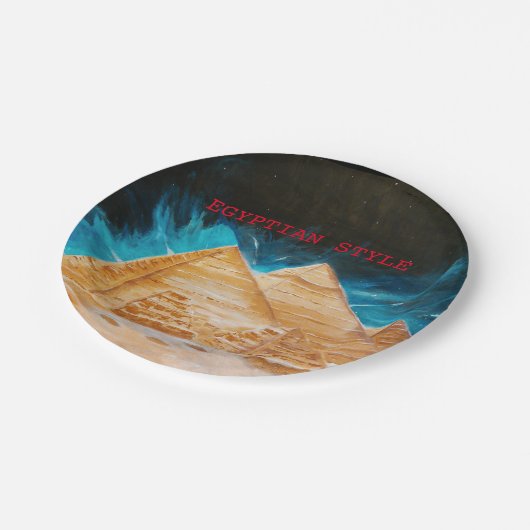 Assiettes En Carton Plaques en papier égyptien (Angle)