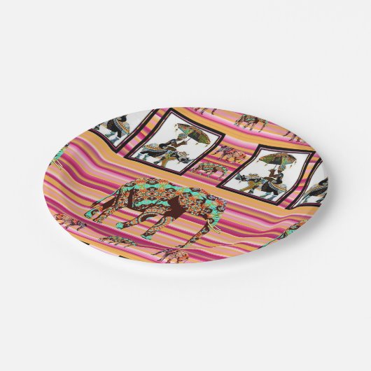 Assiettes En Carton Plaques en papier, Eléphant africain (Angle)