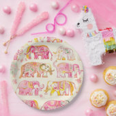 Assiettes En Carton Plaques en papier éléphant Boho - Bloc d'impressio (Fête)