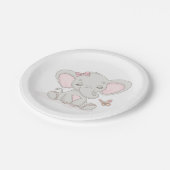 Assiettes En Carton Plaques en papier éléphant et papillon (Angle)