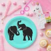 Assiettes En Carton Plaques en papier éléphant - personnalisables (Fête)