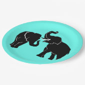 Assiettes En Carton Plaques en papier éléphant - personnalisables (Angle)