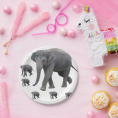 Assiettes En Carton Plaques en papier Eléphants (Fête)