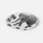 Assiettes En Carton Plaques en papier Eléphants (Angle)