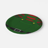 Assiettes En Carton Plaques en papier Elf de Noël Plaques de fête fest (Angle)